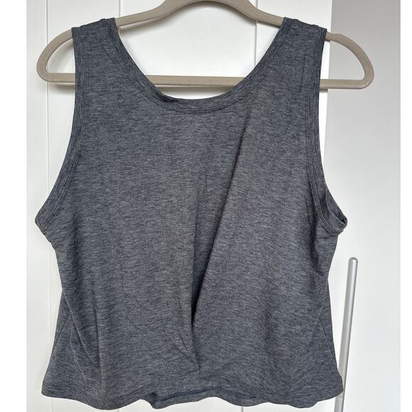 Patagonia Women's Gray Glorya Twist Tank Top Reversible. Gray, Size L - Picture 3 of 5